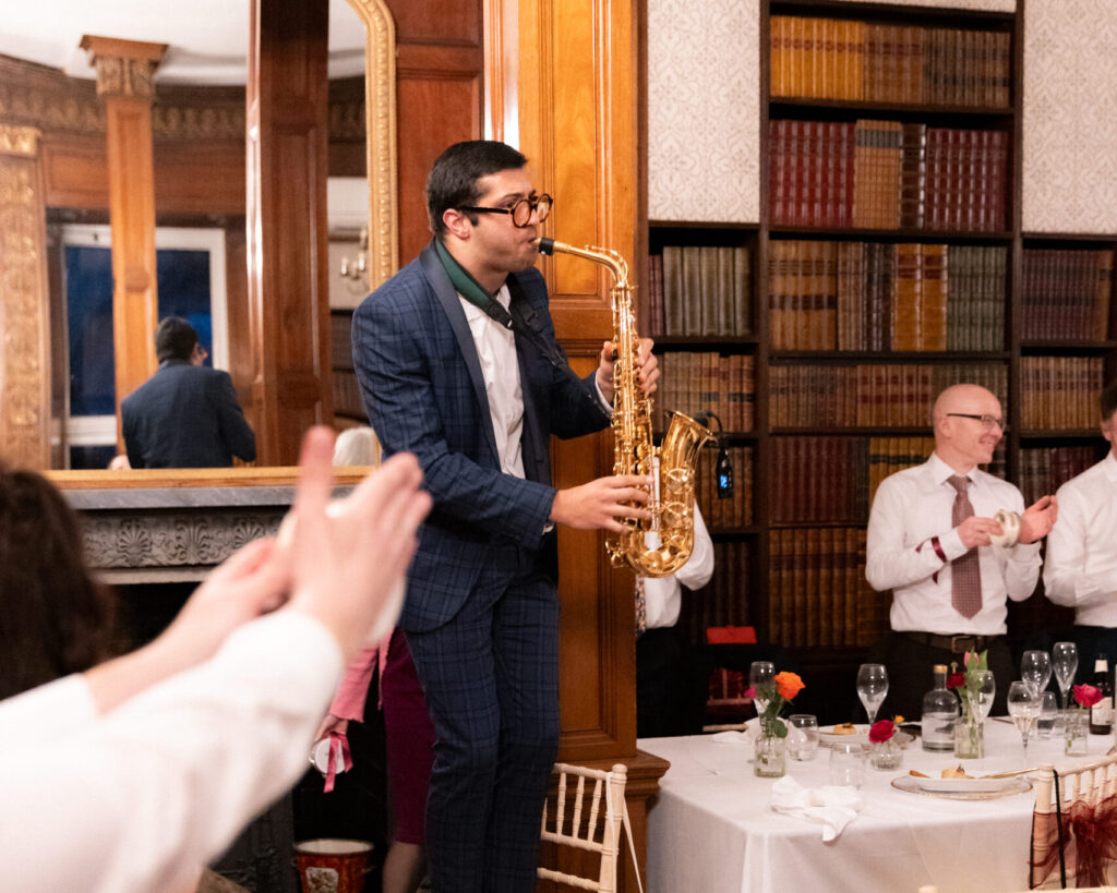 Alex Rimell Sax at Clevedon Hall - Photo Credit: The Henry's Photo & Film