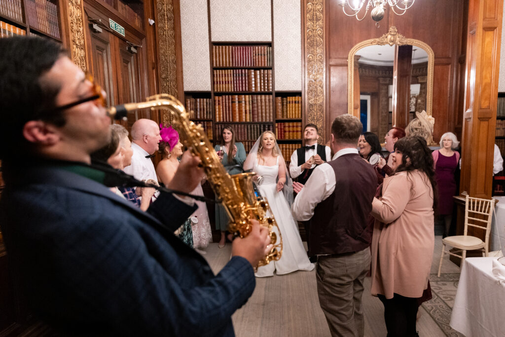 Alex Rimell Sax at Clevedon Hall - Photo Credit: The Henry's Photo & Film