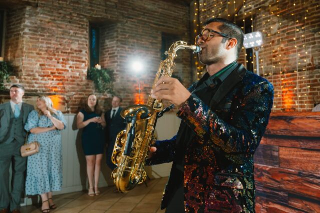 Charlotte & Ben's Wedding - Elms Barn - (Credit: Andy Davidson)